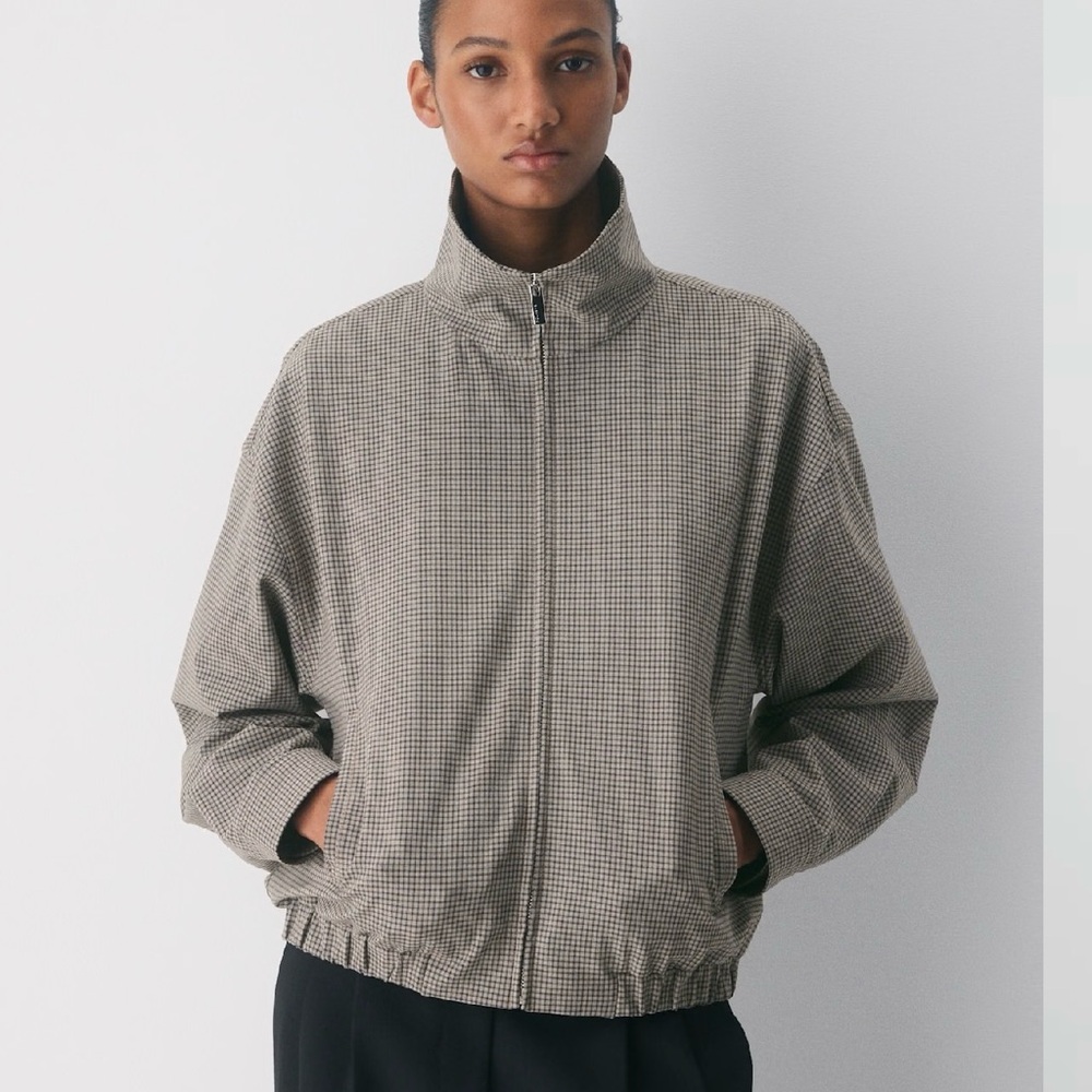 ISO Aritzia Black and Gray Bomber Jacket